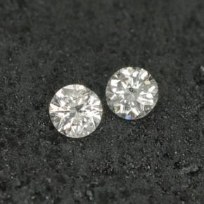 Pedras preciosas de diamante branco natural de  ct, corte redondo, VS