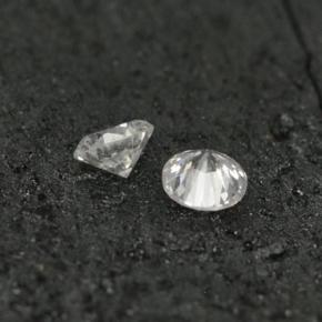 Pedras preciosas de diamante branco natural de  ct, corte redondo, VS