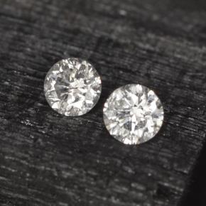 Pedras preciosas de diamante branco natural de  ct, corte redondo, VS