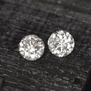 Pedras preciosas de diamante branco natural de  ct, corte redondo, VS