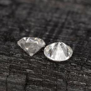 Pedras preciosas de diamante branco natural de  ct, corte redondo, VS