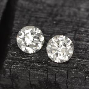 Pedras preciosas de diamante branco natural de  ct, corte redondo, VS