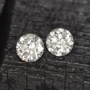 Pedras preciosas de diamante branco natural de  ct, corte redondo, VS