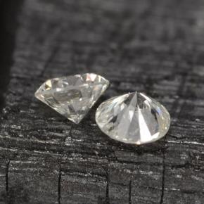 Pedras preciosas de diamante branco natural de  ct, corte redondo, VS