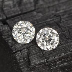 Pedras preciosas de diamante branco natural de  ct, corte redondo, VS