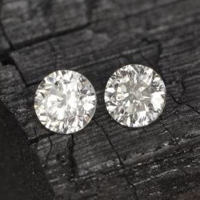 Pedras preciosas de diamante branco natural de  ct, corte redondo, VS