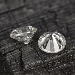 Pedras preciosas de diamante branco natural de  ct, corte redondo, VS