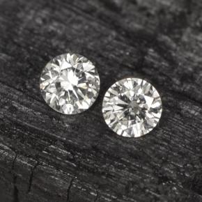 Pedras preciosas de diamante branco natural de  ct, corte redondo, VS