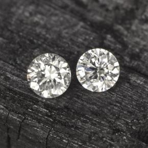 Pedras preciosas de diamante branco natural de  ct, corte redondo, VS