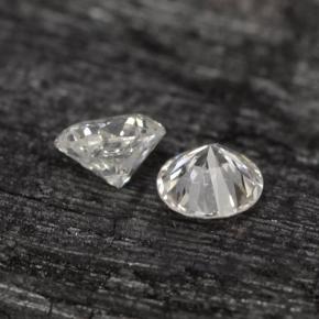 Pedras preciosas de diamante branco natural de  ct, corte redondo, VS