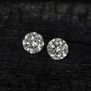 Pedras preciosas de diamante branco natural de  ct, corte redondo, VS
