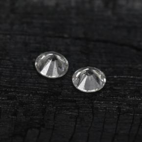 Pedras preciosas de diamante branco natural de  ct, corte redondo, VS