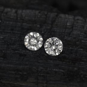 Pedras preciosas de diamante branco natural de  ct, corte redondo, VS