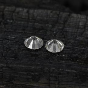 Pedras preciosas de diamante branco natural de  ct, corte redondo, VS