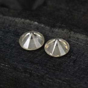 Pedras preciosas de diamante amarelo natural de 0,23 ct, corte redondo, VS-SI