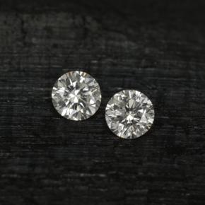 Pedras preciosas de diamante branco natural de  ct, corte redondo, VS