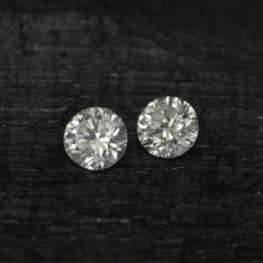 Pedras preciosas de diamante branco natural de  ct, corte redondo, VS
