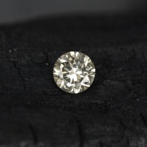 Diamante incolor natural 0,08ct, corte redondo, VS-SI