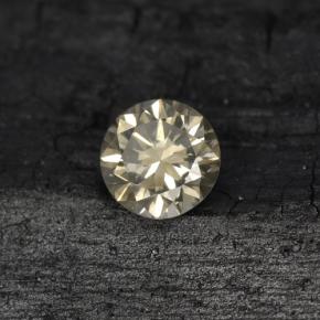 Diamante amarelo natural 0,20ct, corte redondo, VS-SI
