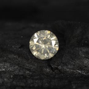 Diamante incolor natural 0,13ct, corte redondo, VS-SI
