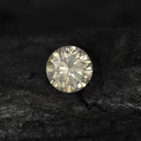 Diamante incolor natural 0,13ct, corte redondo, VS-SI