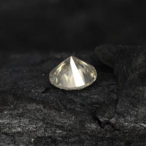 Diamante incolor natural 0,13ct, corte redondo, VS-SI