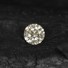 Diamante Champanhe claro Natural 0.11ct, Corte Redondo, VS-SI