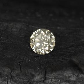 Diamante Champanhe claro Natural 0.11ct, Corte Redondo, VS-SI