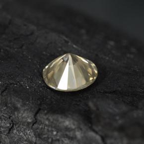 Diamante Champanhe claro Natural 0.20ct, Corte Redondo, VS-SI