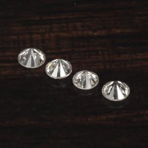 Pedras preciosas de Diamante Branco natural de 0.09 ct, Corte Redondo, VS-SI
