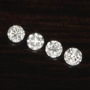 Pedras preciosas de diamante branco natural de  ct, corte redondo, VS-SI
