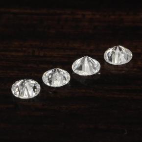 Pedras preciosas de diamante branco natural de  ct, corte redondo, VS-SI