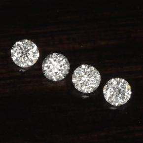 Pedras preciosas de diamante branco natural de  ct, corte redondo, VS-SI