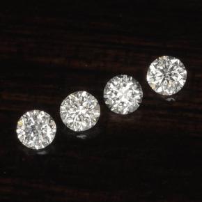 Pedras preciosas de diamante branco natural de  ct, corte redondo, VS-SI