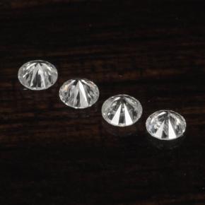 Pedras preciosas de diamante branco natural de  ct, corte redondo, VS-SI