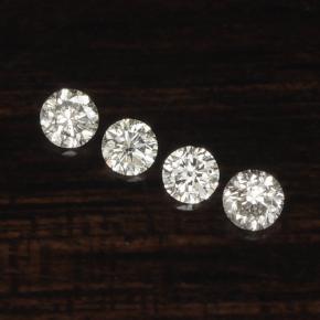 Pedras preciosas de diamante branco natural de  ct, corte redondo, VS-SI