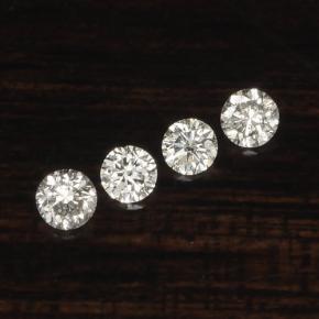 Pedras preciosas de diamante branco natural de  ct, corte redondo, VS-SI