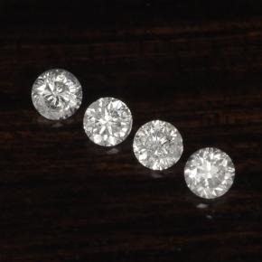 Pedras preciosas de diamante branco natural de  ct, corte redondo, VS-SI