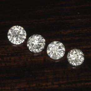 Pedras preciosas de diamante branco natural de  ct, corte redondo, VS-SI