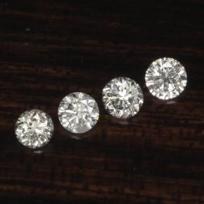 Pedras preciosas de diamante branco natural de  ct, corte redondo, VS-SI