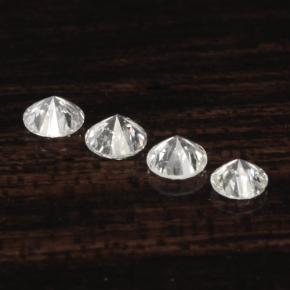 Pedras preciosas de diamante branco natural de  ct, corte redondo, VS-SI