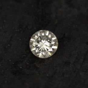 Diamante amarelo natural 0,06ct, corte redondo, VS-SI