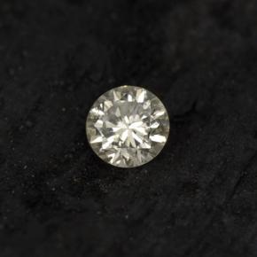 Diamante amarelo natural 0,06ct, corte redondo, VS-SI