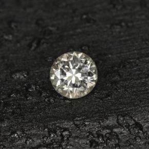 Diamante amarelo natural 0,04ct, corte redondo, VS-SI