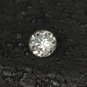 Diamante amarelo natural 0,04ct, corte redondo, VS-SI