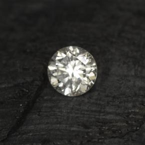Diamante branco natural 0,07ct, corte redondo, VS-SI