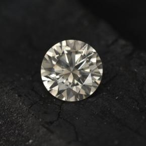 Diamante amarelo natural 0,20ct, corte redondo, VS-SI