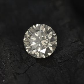 Diamante incolor natural 0,19ct, corte redondo, VS-SI