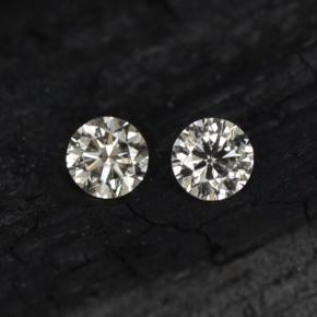 Pedras preciosas de diamante branco natural de  ct, corte redondo, VS-SI
