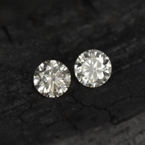 Pedras preciosas de diamante branco natural de  ct, corte redondo, VS-SI